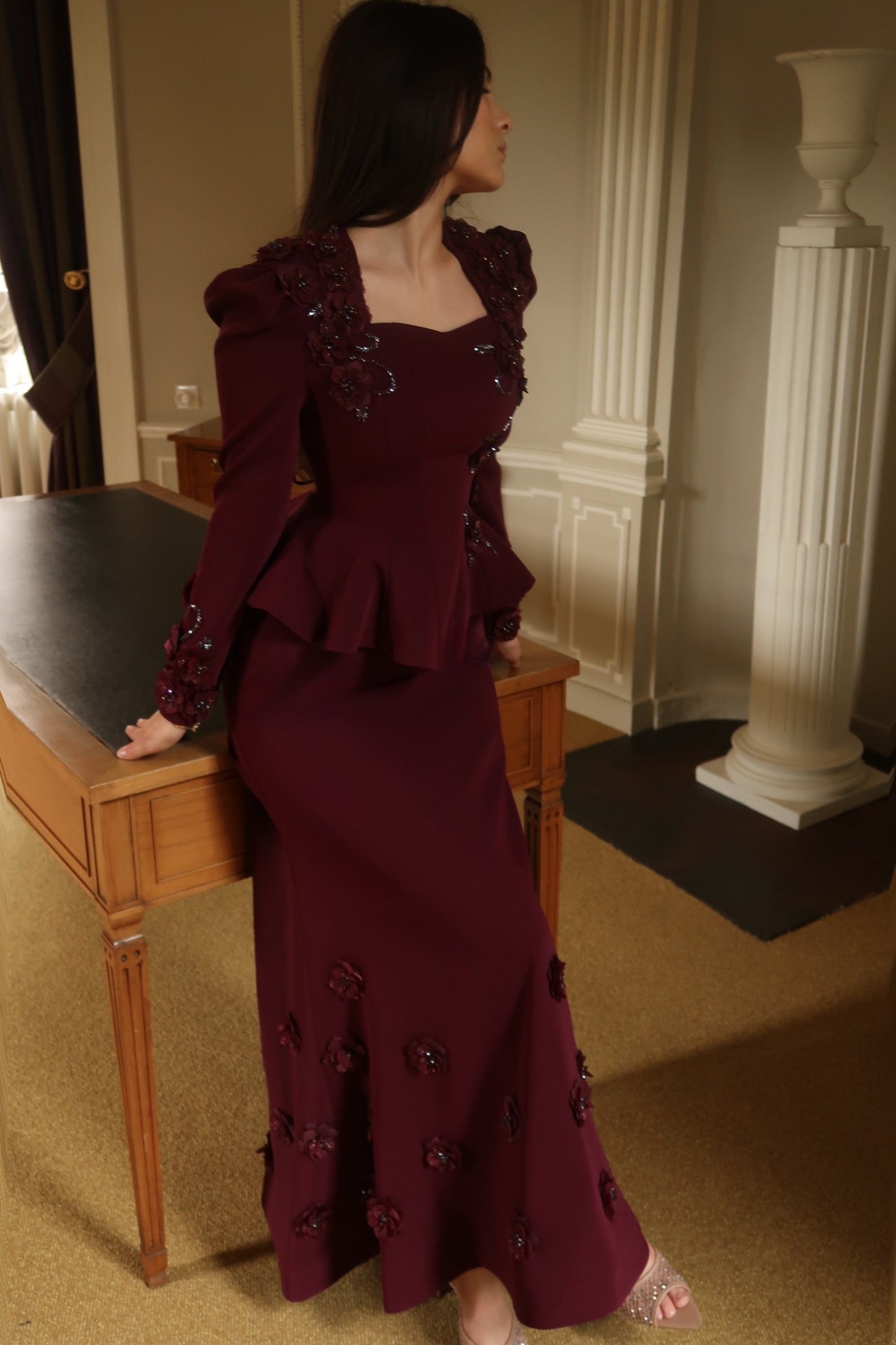 The Eliana suit plum
