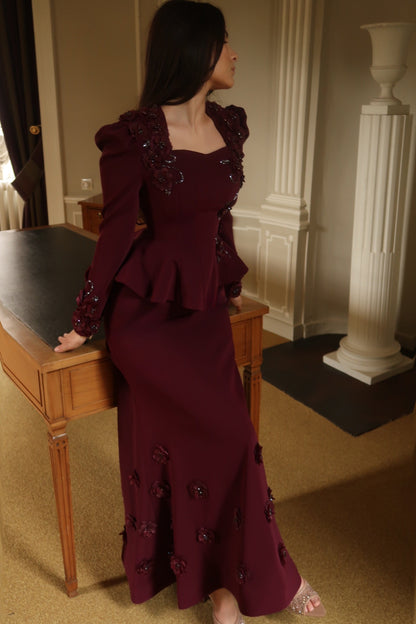 The Eliana suit plum
