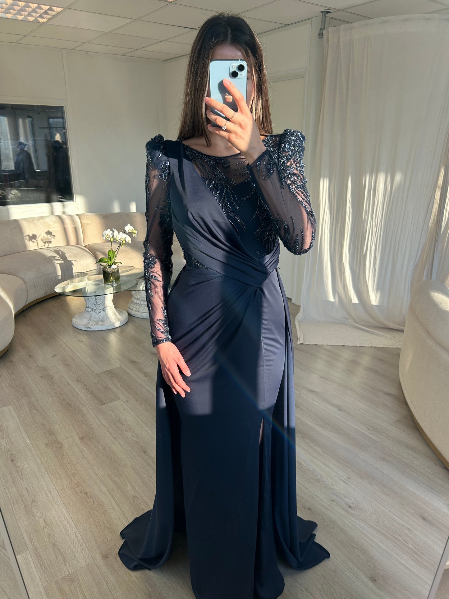The Sura dress blue