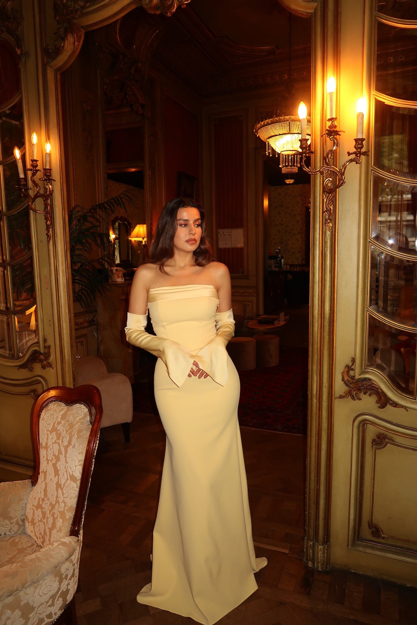 The Stella dress yellow