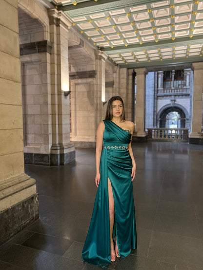 The Stella dress green