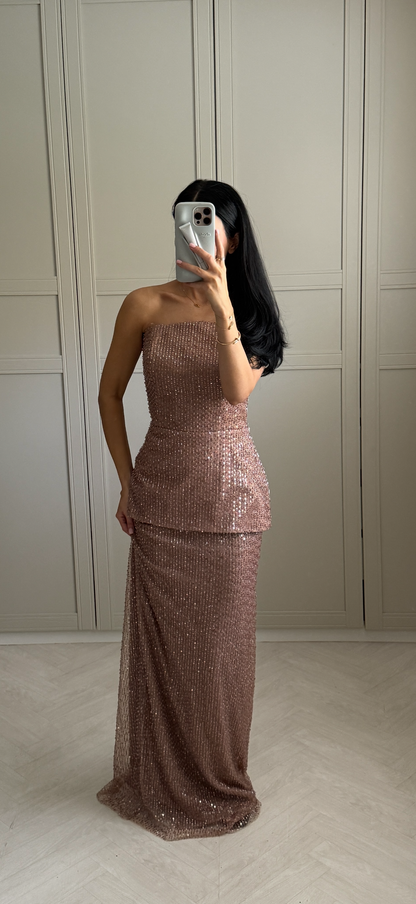 The Shahen two pieces set beige