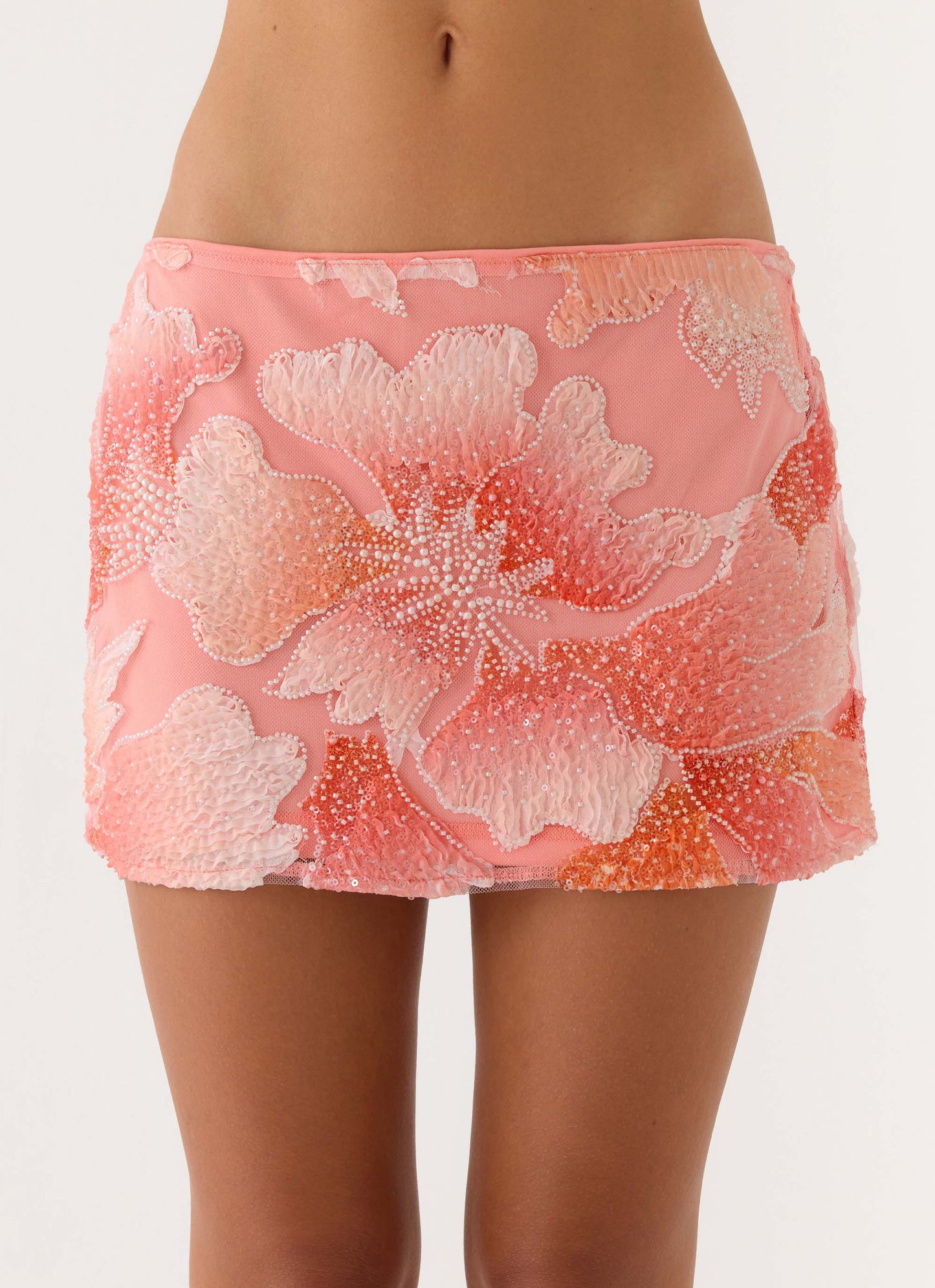 Dayna Mini Skirt - Coral