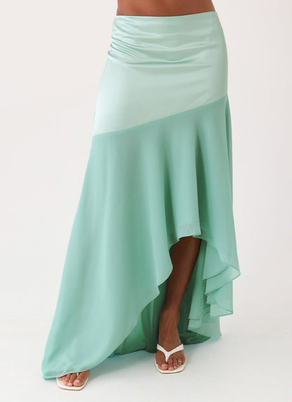 Deenesa Maxi Skirt - Mint