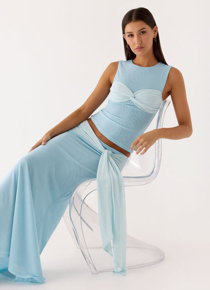 Delani Maxi Skirt - Blue
