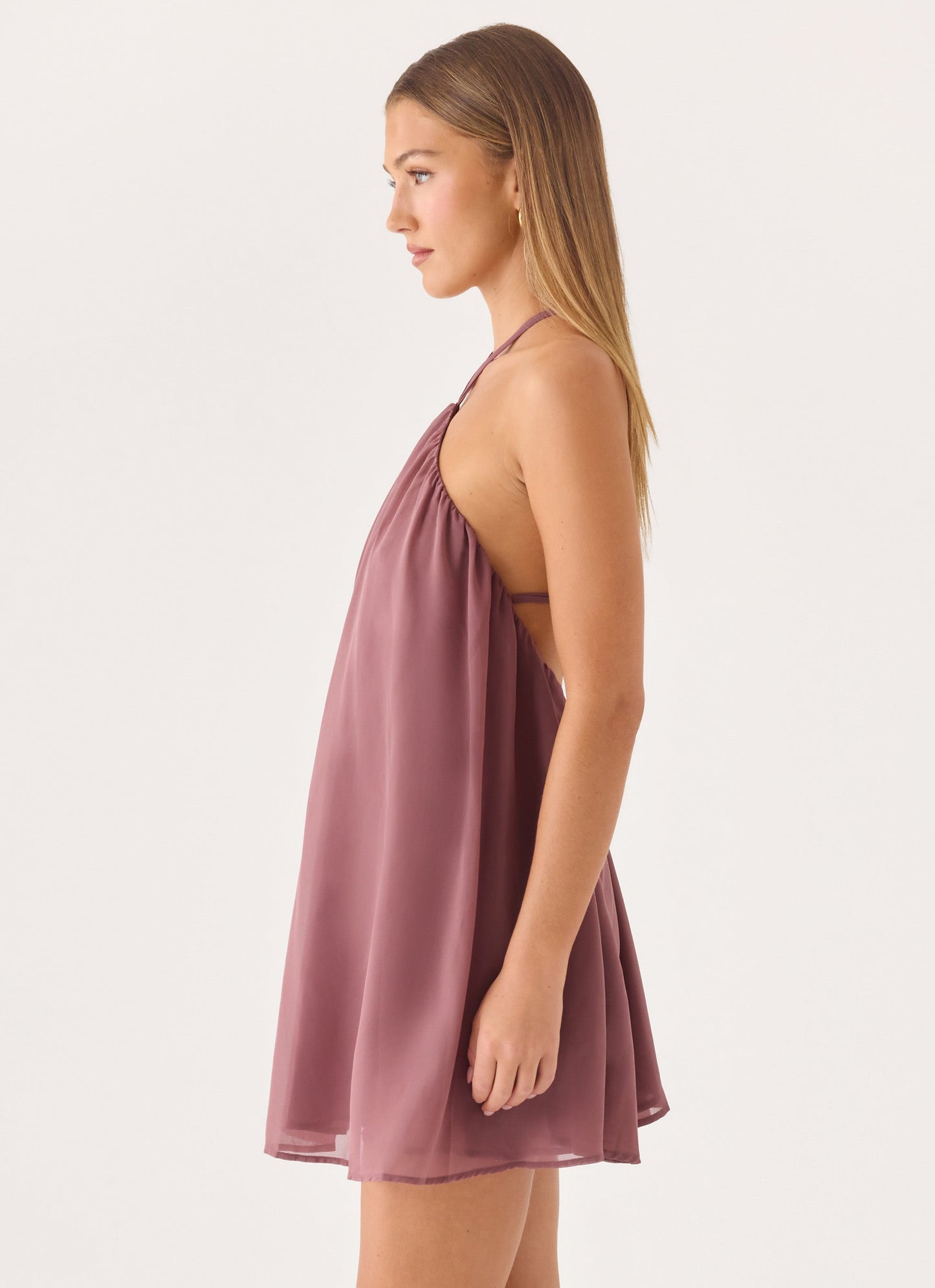 Donar Mini Dress - Mocha Mousse
