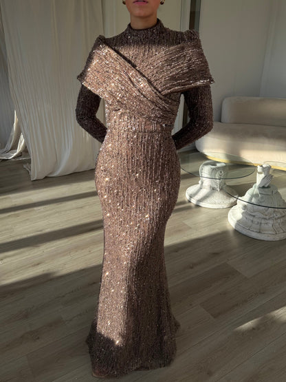 The Venor dress brown