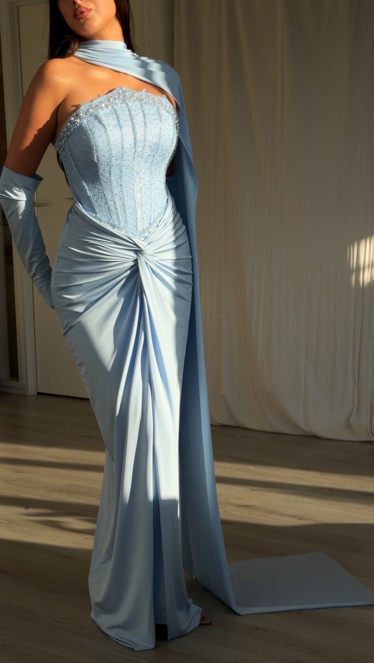 The Dora dress baby blue