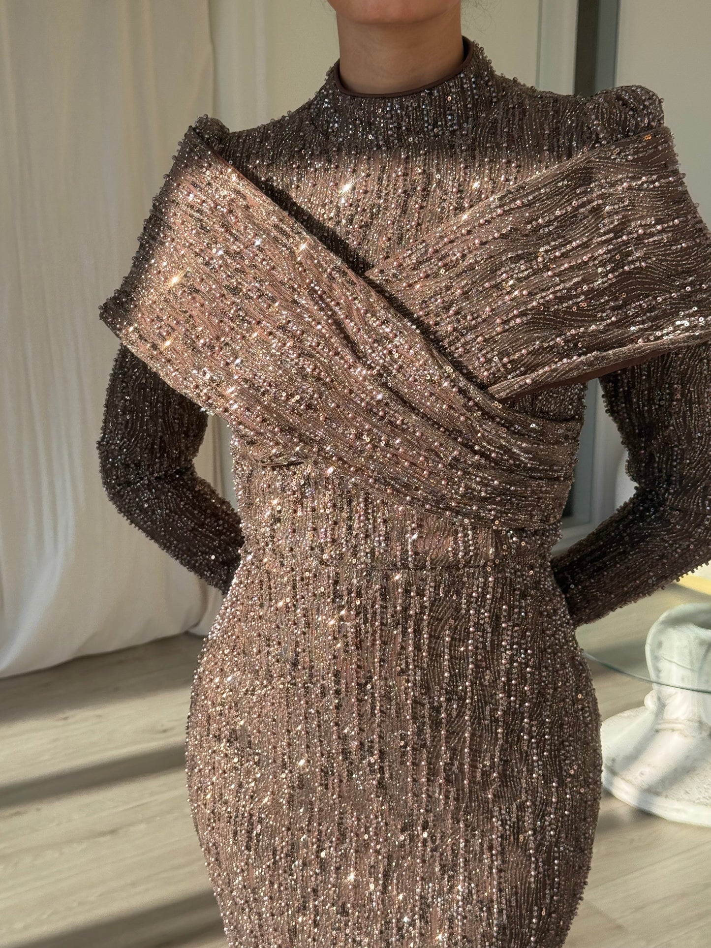 The Venor dress brown
