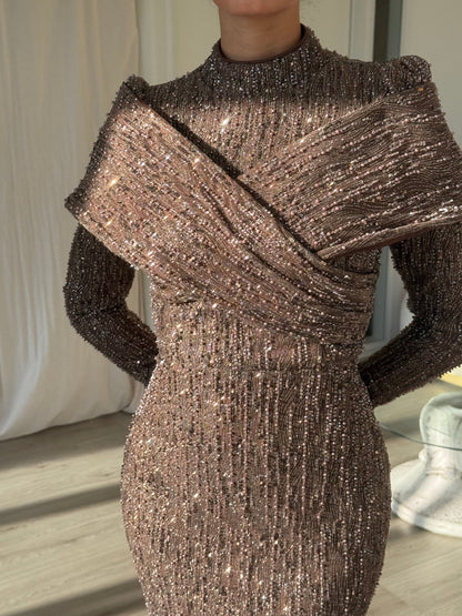 The Venor dress brown