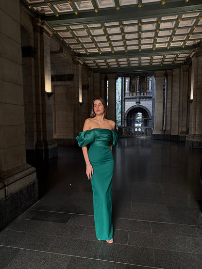 The Coco dress green