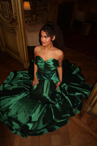 The Bluz dress dark green