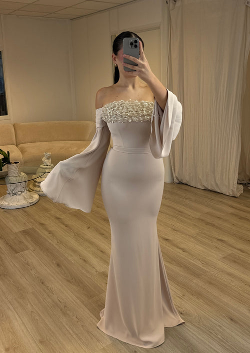The Nara dress beige