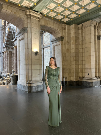The Anna dress khaki
