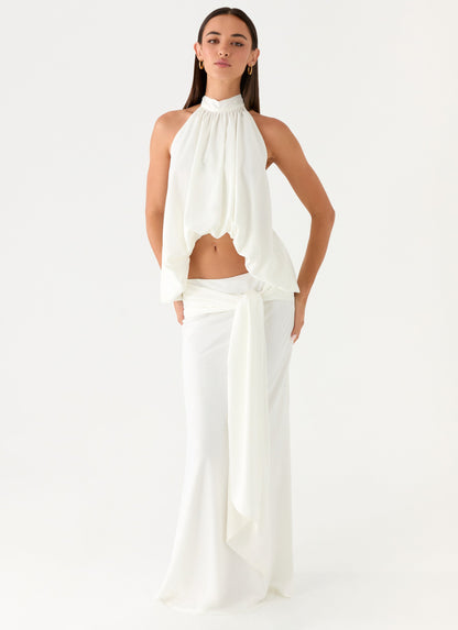 Eirlys Maxi Skirt - White