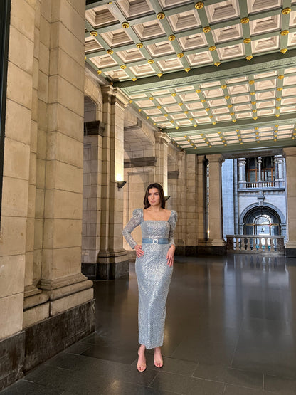 The Liya dress blue
