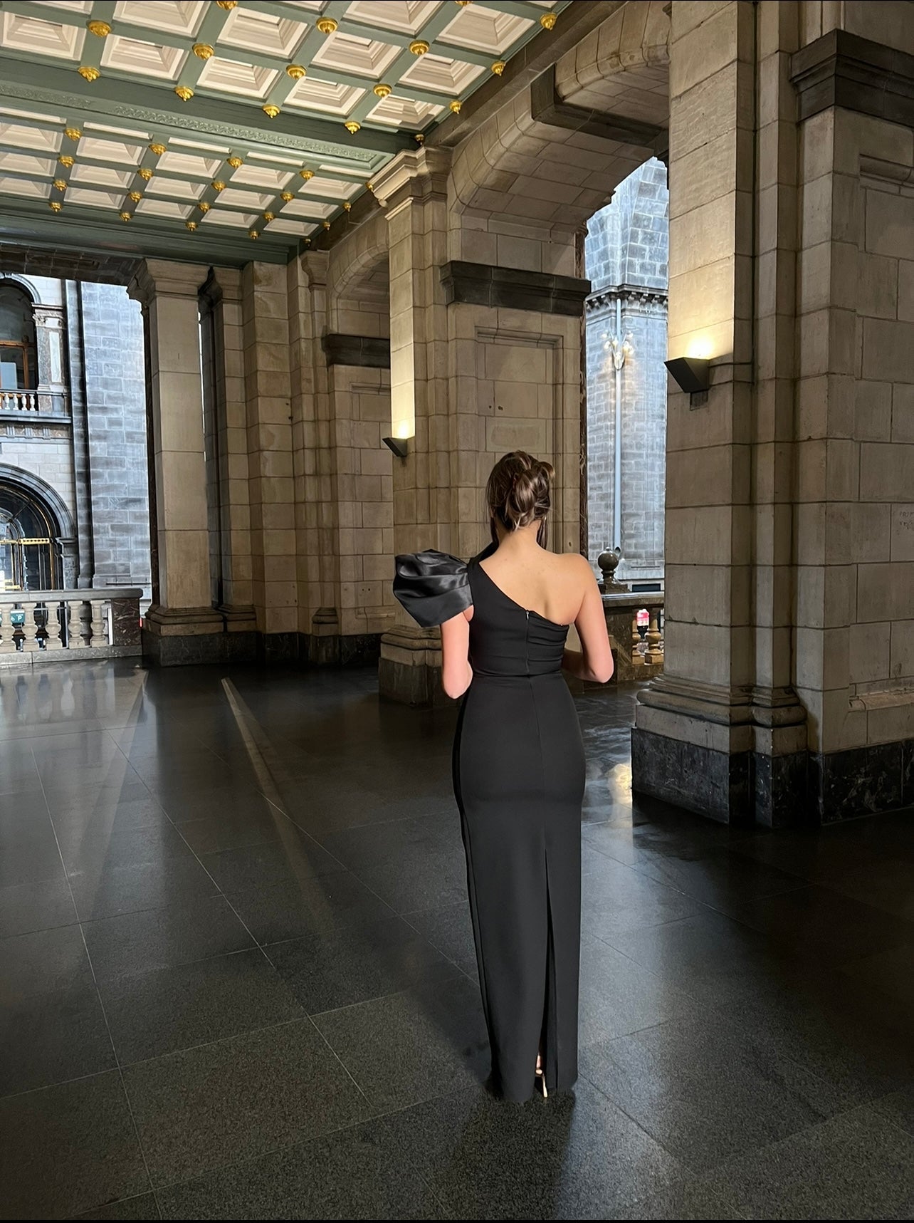 The Celine dress black