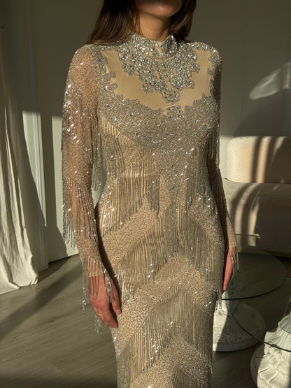 The Selina dress beige