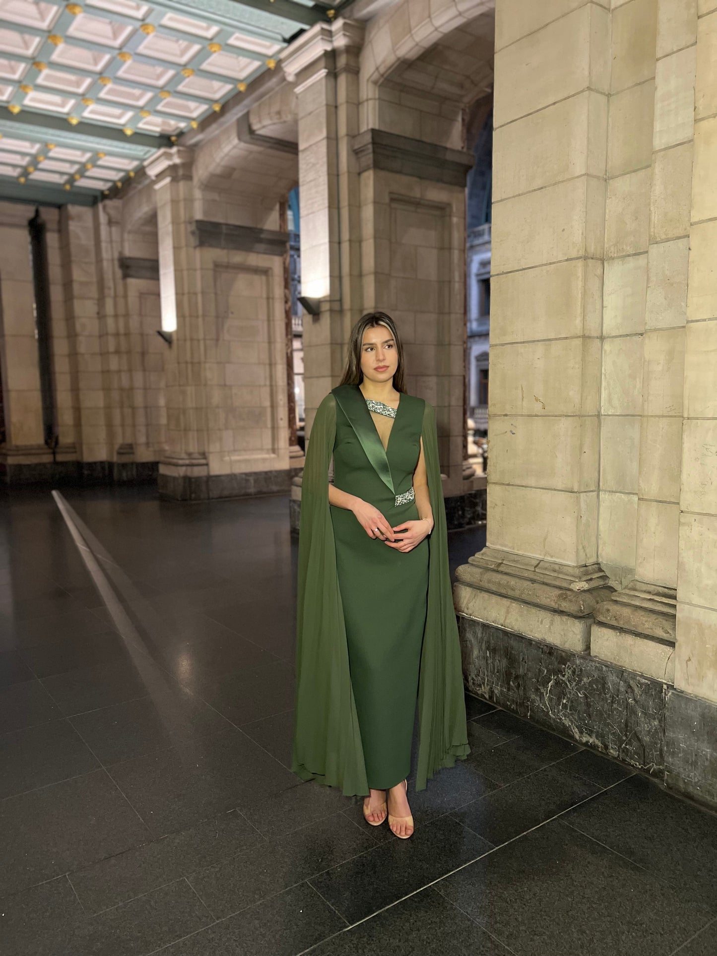 The Layal dress green