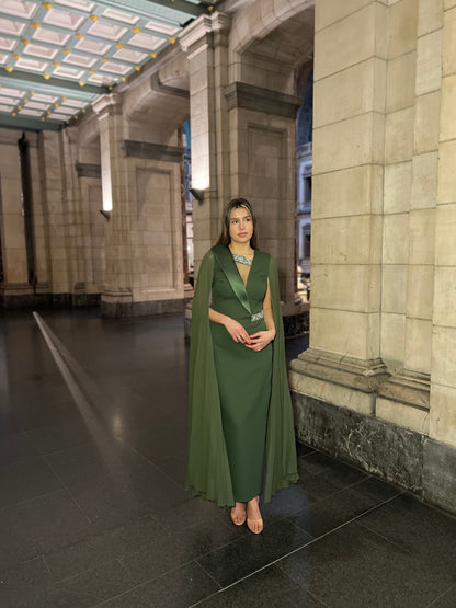 The Layal dress green