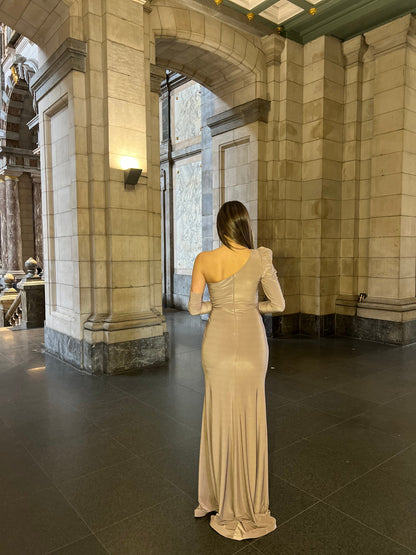 The Melissa dress taupe