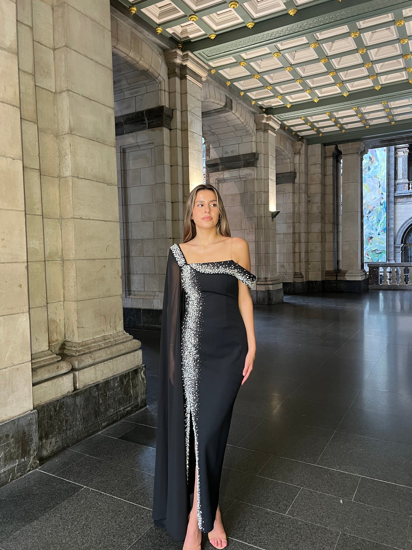 The Muzeya dress black