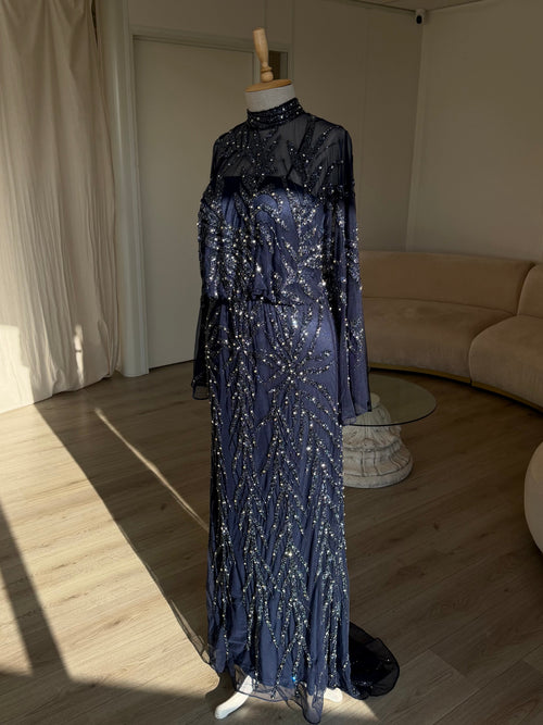 The Hamda dress navy blue