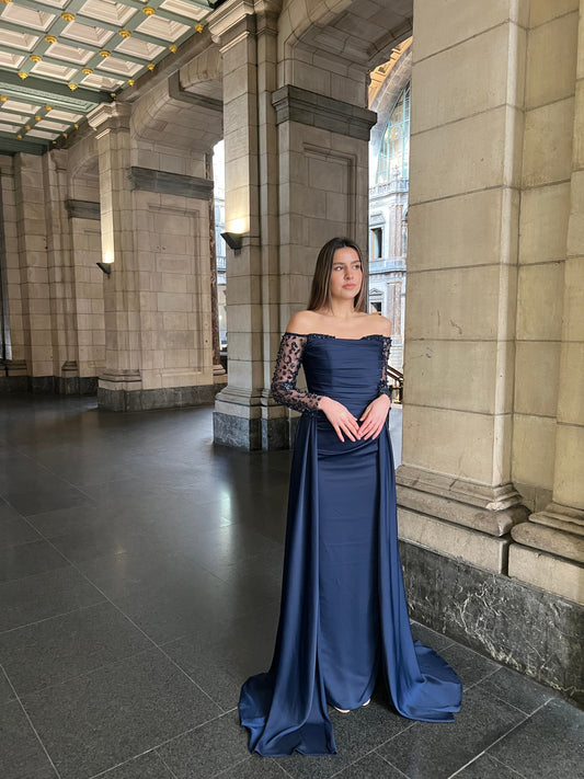 The Asiya dress blue