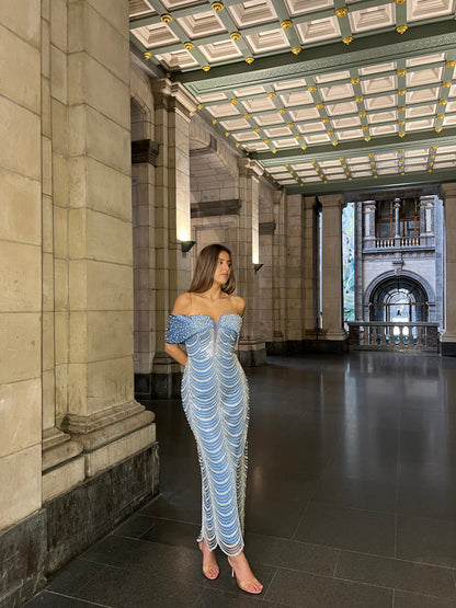 The Senne dress blue