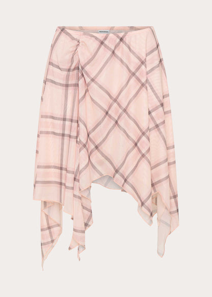 Fit Check Midi Skirt - Pink Check