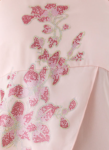 Flip It Embellished Top - Baby Pink