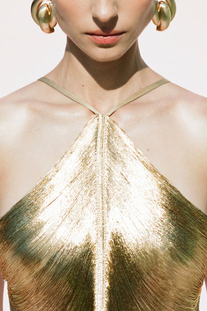 QUELLA TOP - LIGHT GOLD
