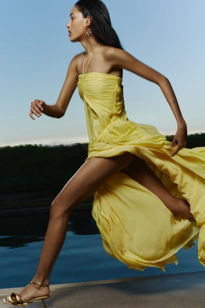 RITZ GOWN - CANARY