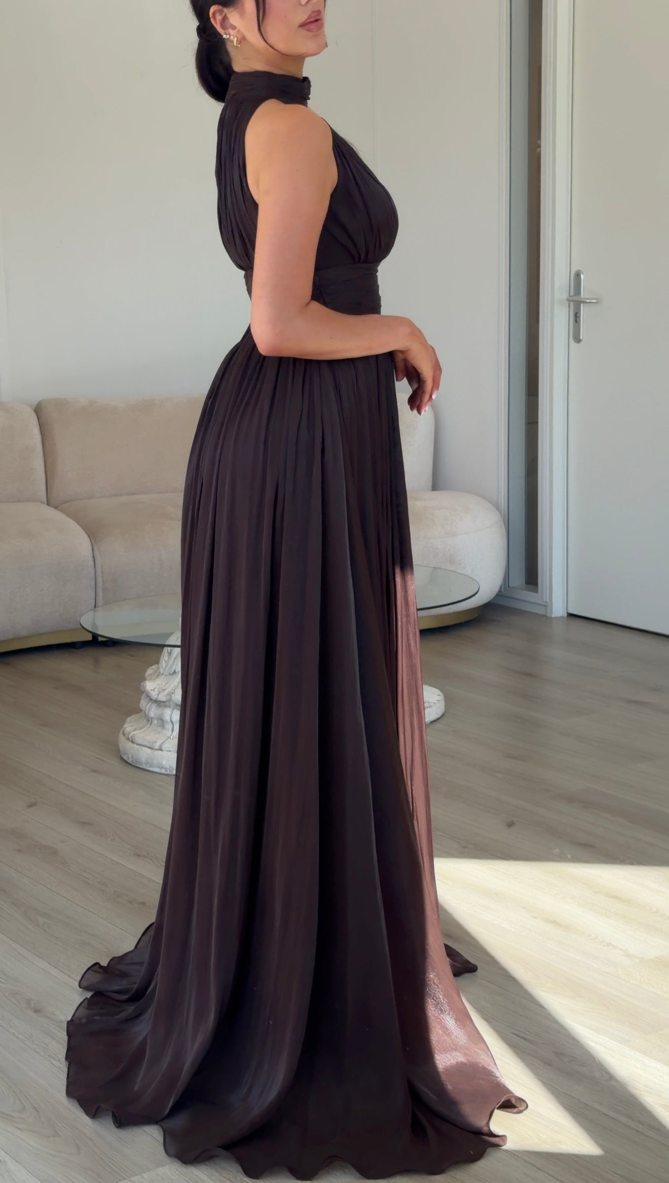 The Maria dress brown