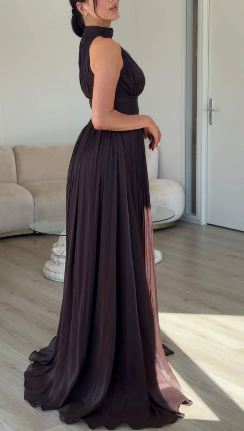 The Maria dress brown