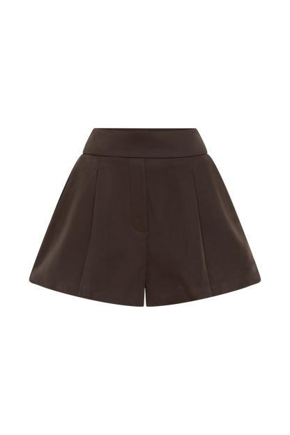 Alden High Waisted Short - Chocolate