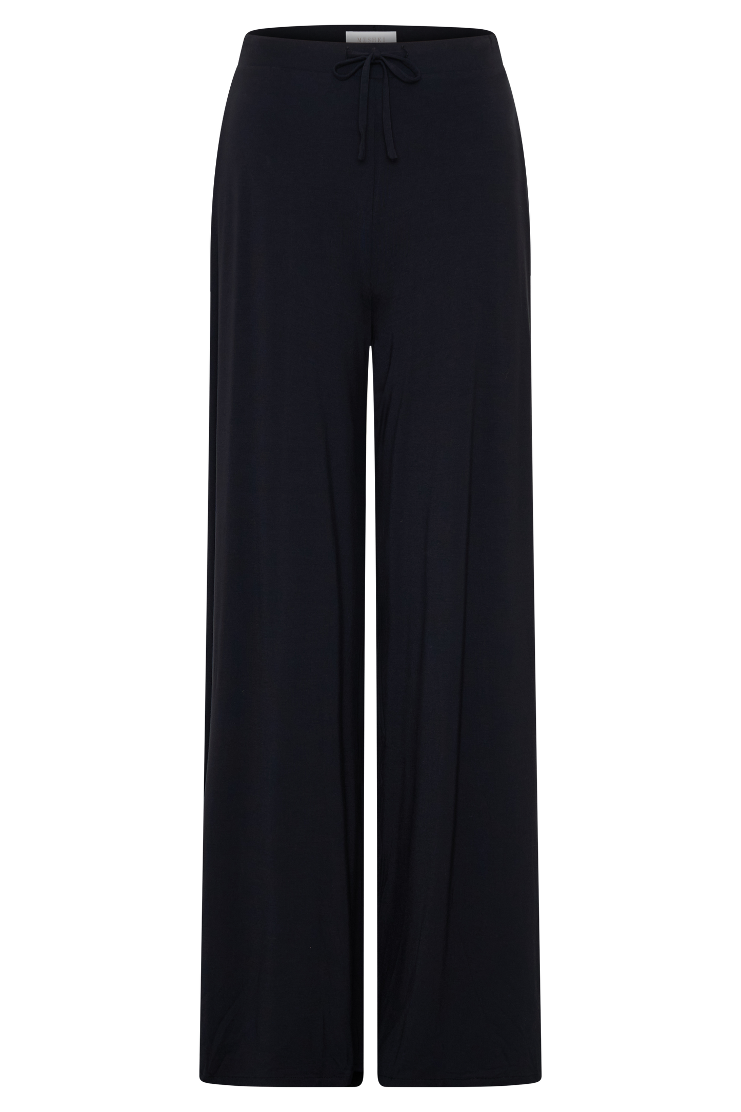 Dewi Wide Leg Modal Pants - Black