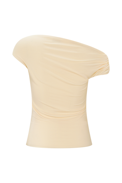 Kinsley Slinky Top With Hardware - Pale Lemon