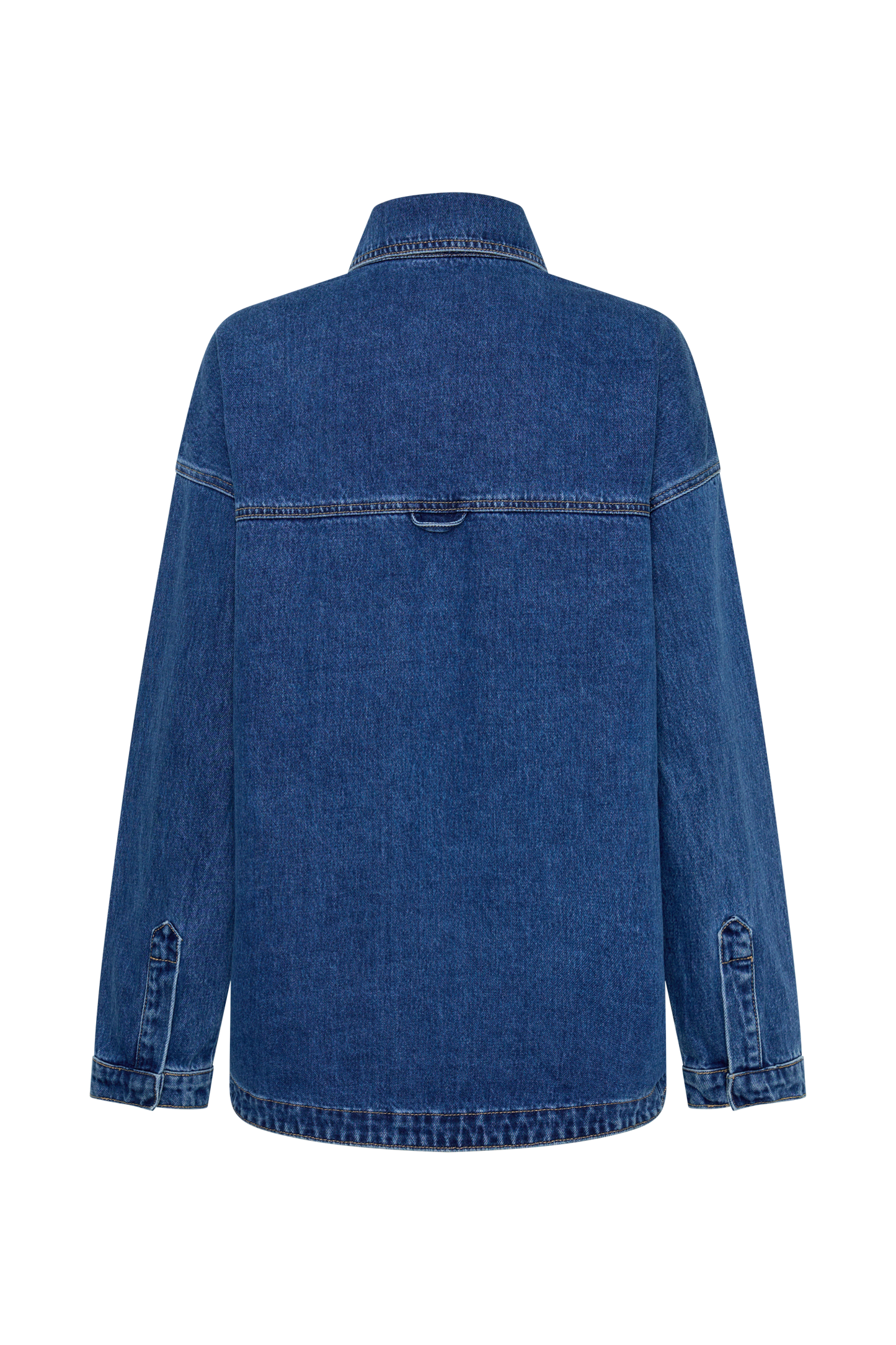Lioda Oversized Denim Shirt - Dark Blue