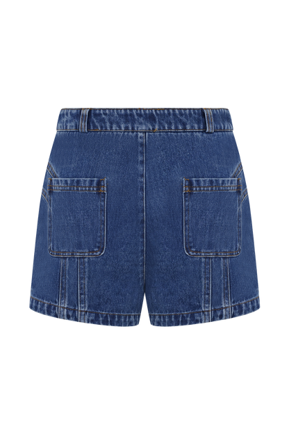 Meadow Denim Shorts - Dark Blue