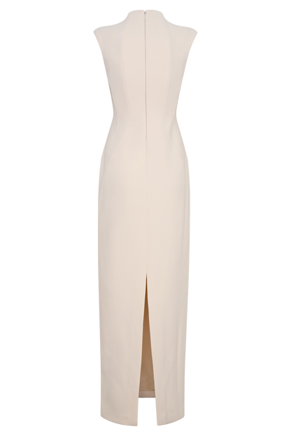 Michelle Cut Out Maxi Dress - Buttercream