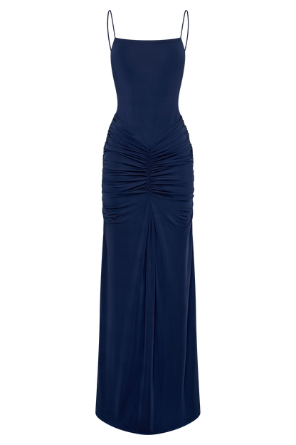 Roisin Slinky Maxi Dress - Navy