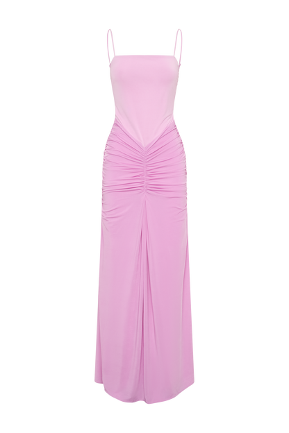Roisin Slinky Maxi Dress - Powder Pink