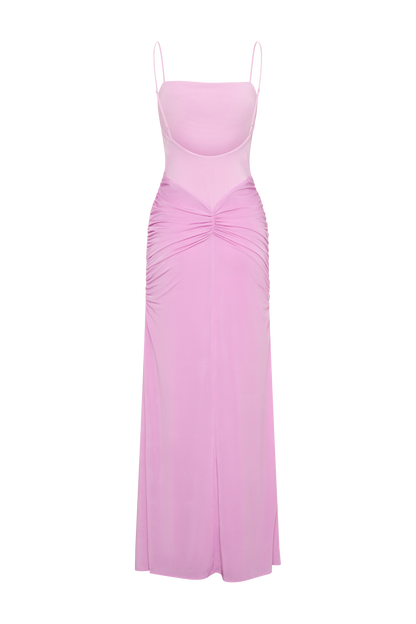 Roisin Slinky Maxi Dress - Powder Pink