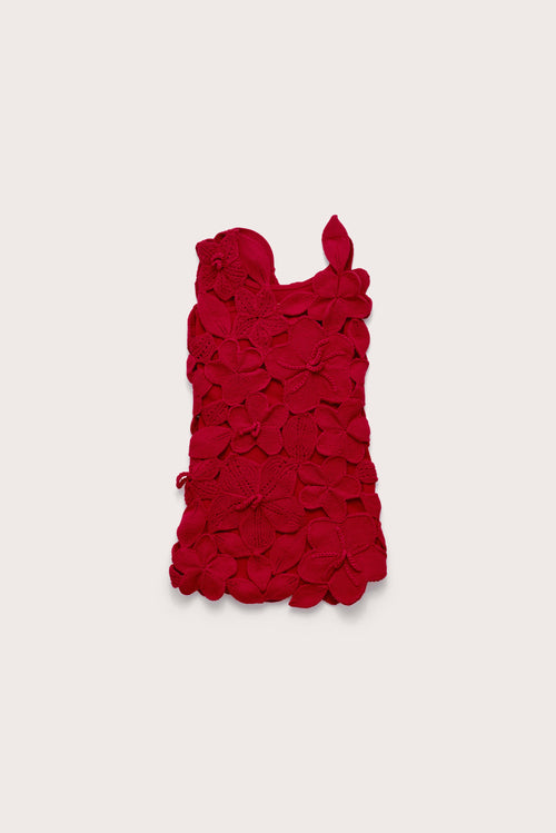 KIDS MEIRA DRESS - MERLOT