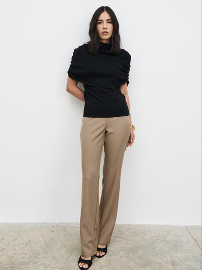 Hailee Slim Fit Trousers - Taupe