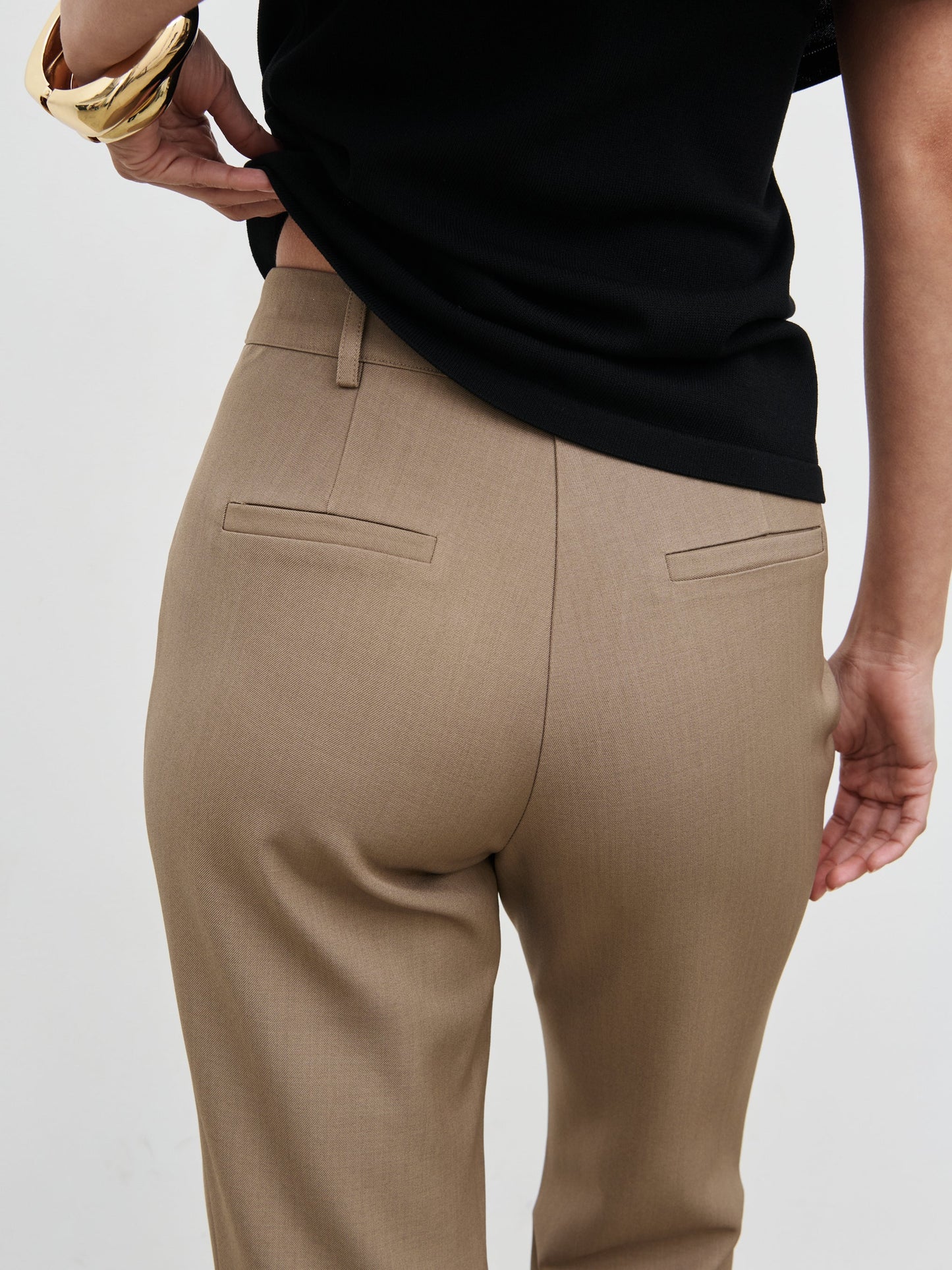 Hailee Slim Fit Trousers - Taupe