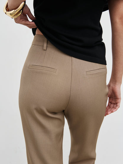 Hailee Slim Fit Trousers - Taupe