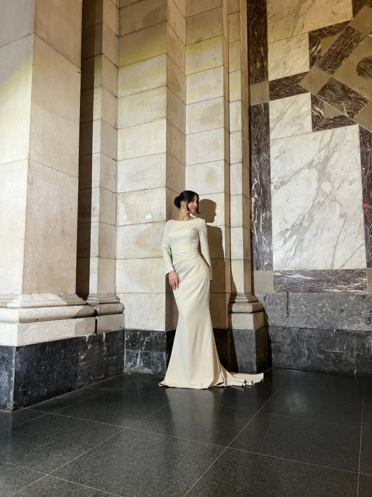 The Hafsa dress beige