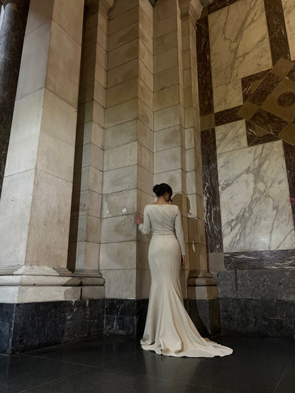 The Hafsa dress beige